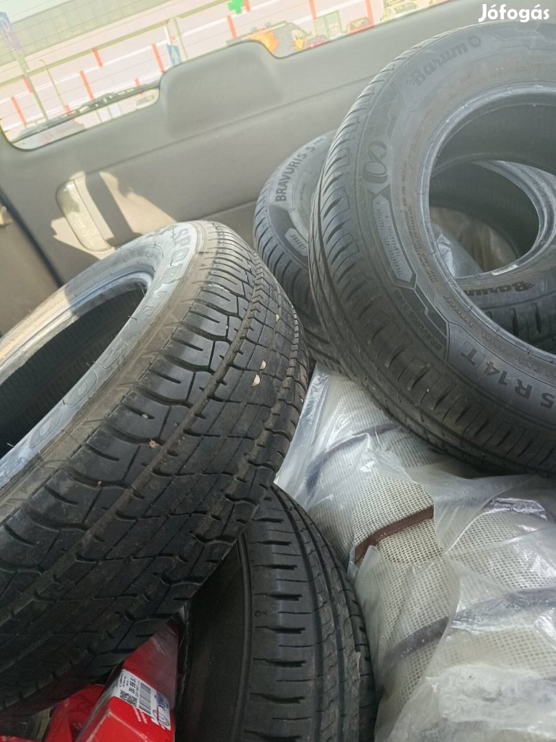 185/65/14 90% autógumi szett eladó.5.