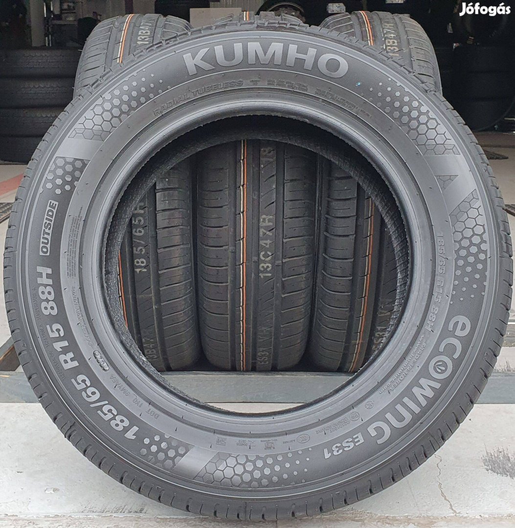 185/65 R15 Kumho Ecowing Új nyári gumi 4db 2024. /G303