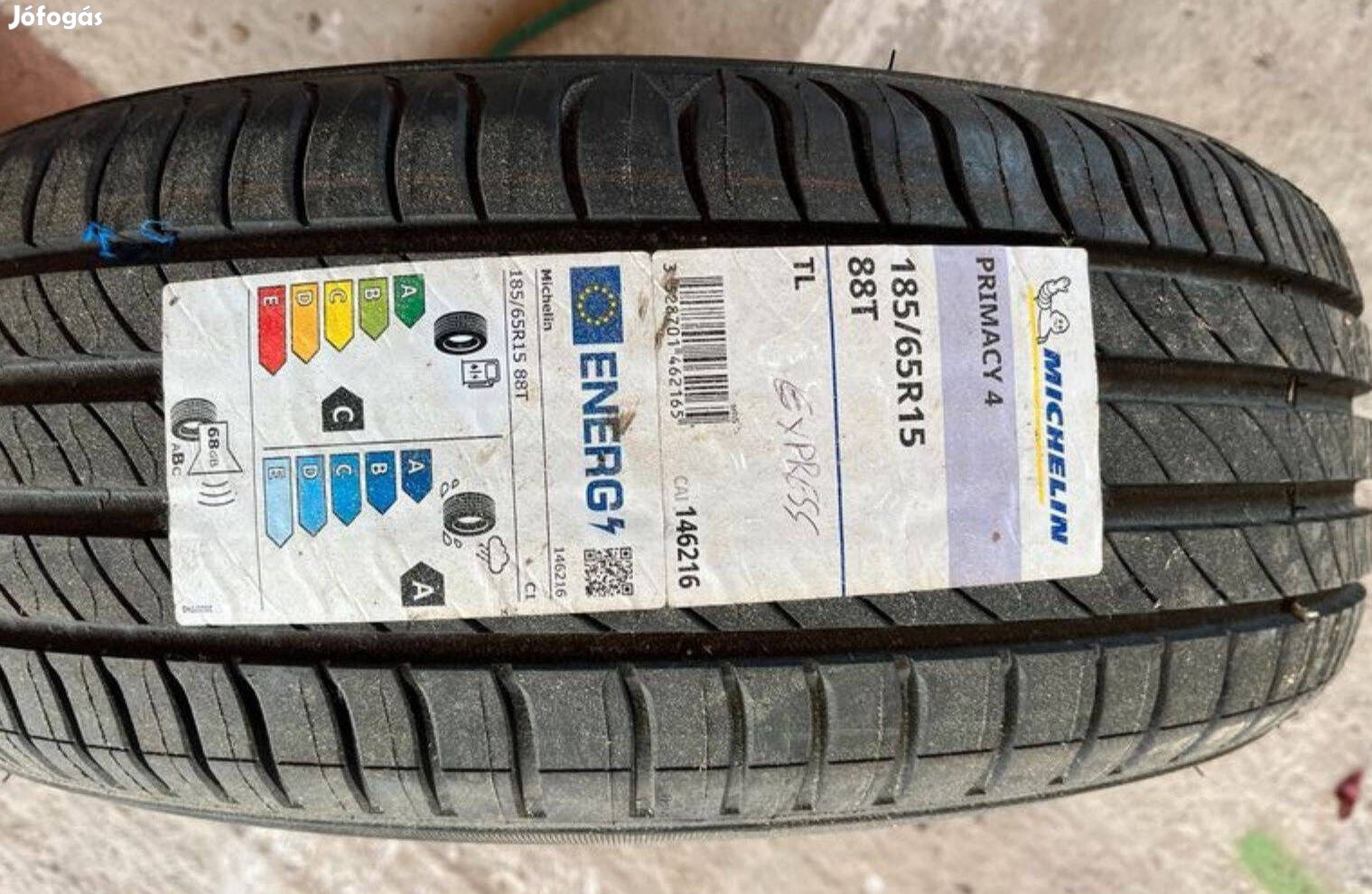 185/65 R15 Michelin Primacy 4 nyári gumi új 1db