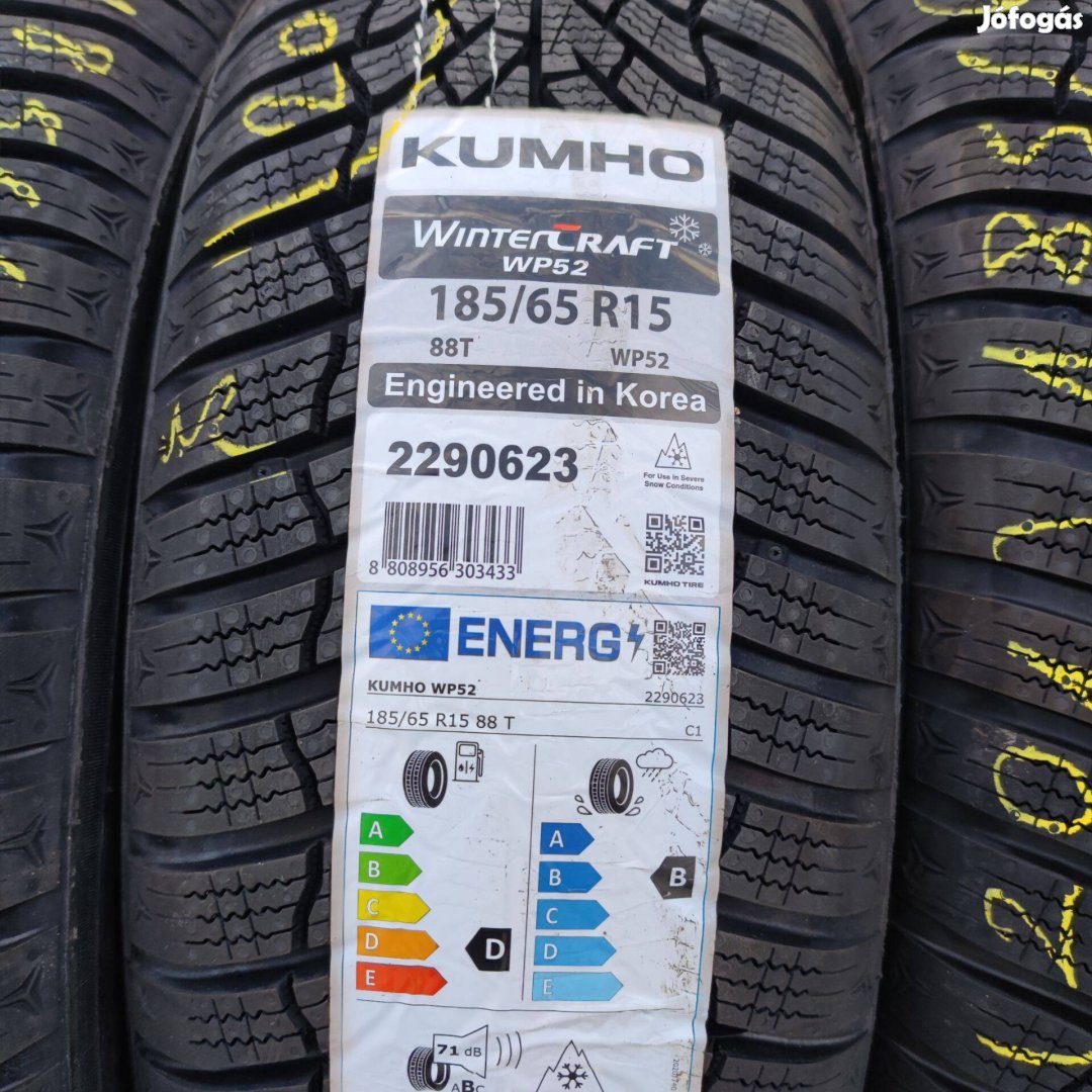 185/65 R15 Új!! Kumho téli gumi 89000ft a 4db/201/