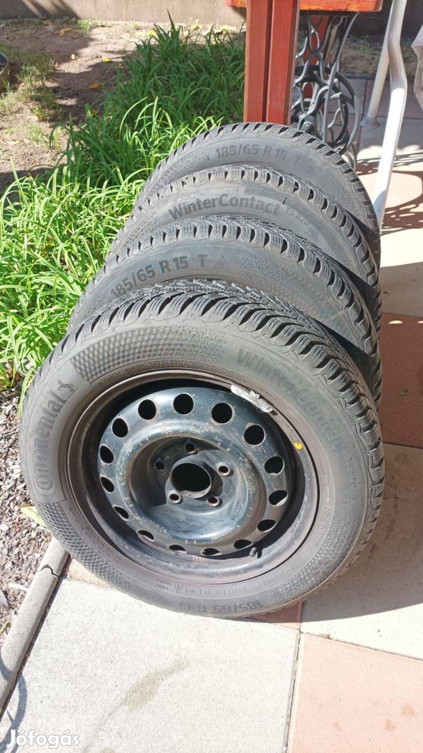 185/65 R15 téli gumi-felni szett eladó