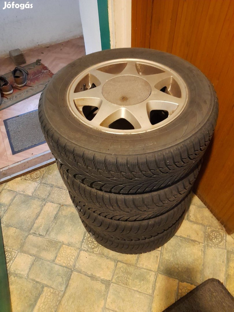 185/65 r14 4x100 alufelni szett téligumival