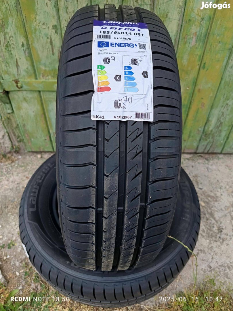 185/65 r14 Új 2db Laufen nyári gumi eladó