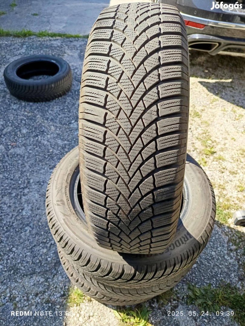 185/65 r15 3éves 80%os 4db Bridgestone téli gumi eladó
