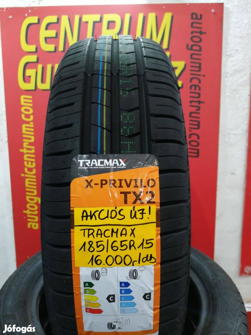 185/65r15 Tracmax új akciós nyári gumi 16.000 Ft