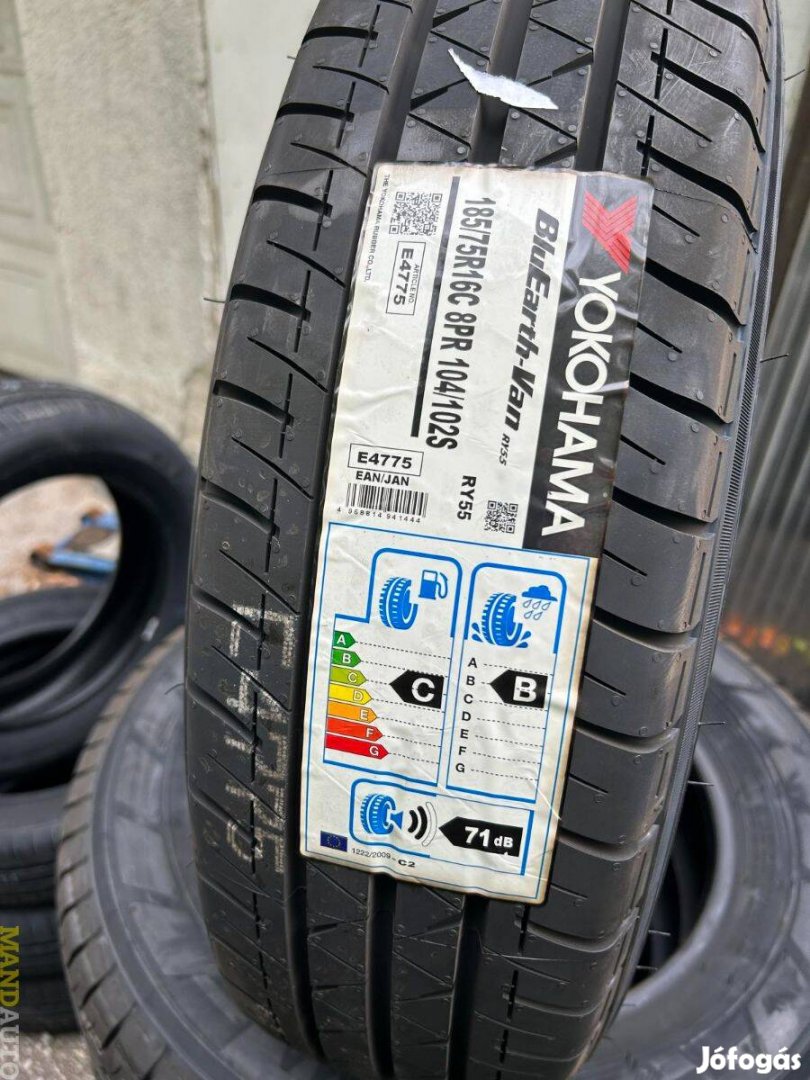 185/75R16C Yokohama RY55 Van,Új nyári kis TGK gumi