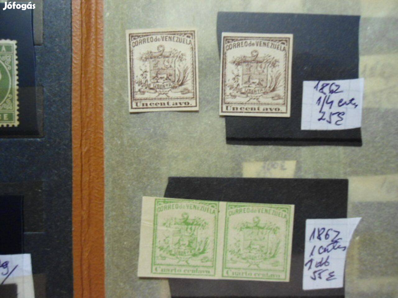 1862.Venezuela Stamps For Sale.Bélyeg eladó.Ár:160 Euró