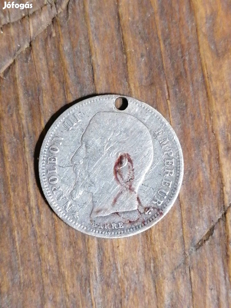 1862 lll.Napóleon ezüst 50 cent