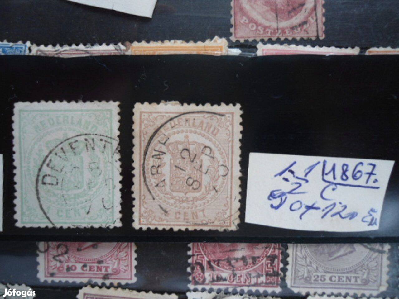 1867.Nederland,Hollandia Stamps for sale.210 Euró