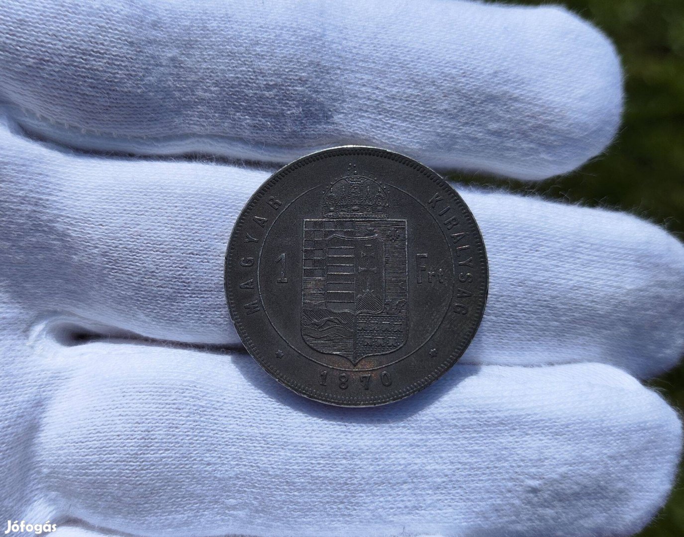 1870 KB 1 Forint ezüst érme