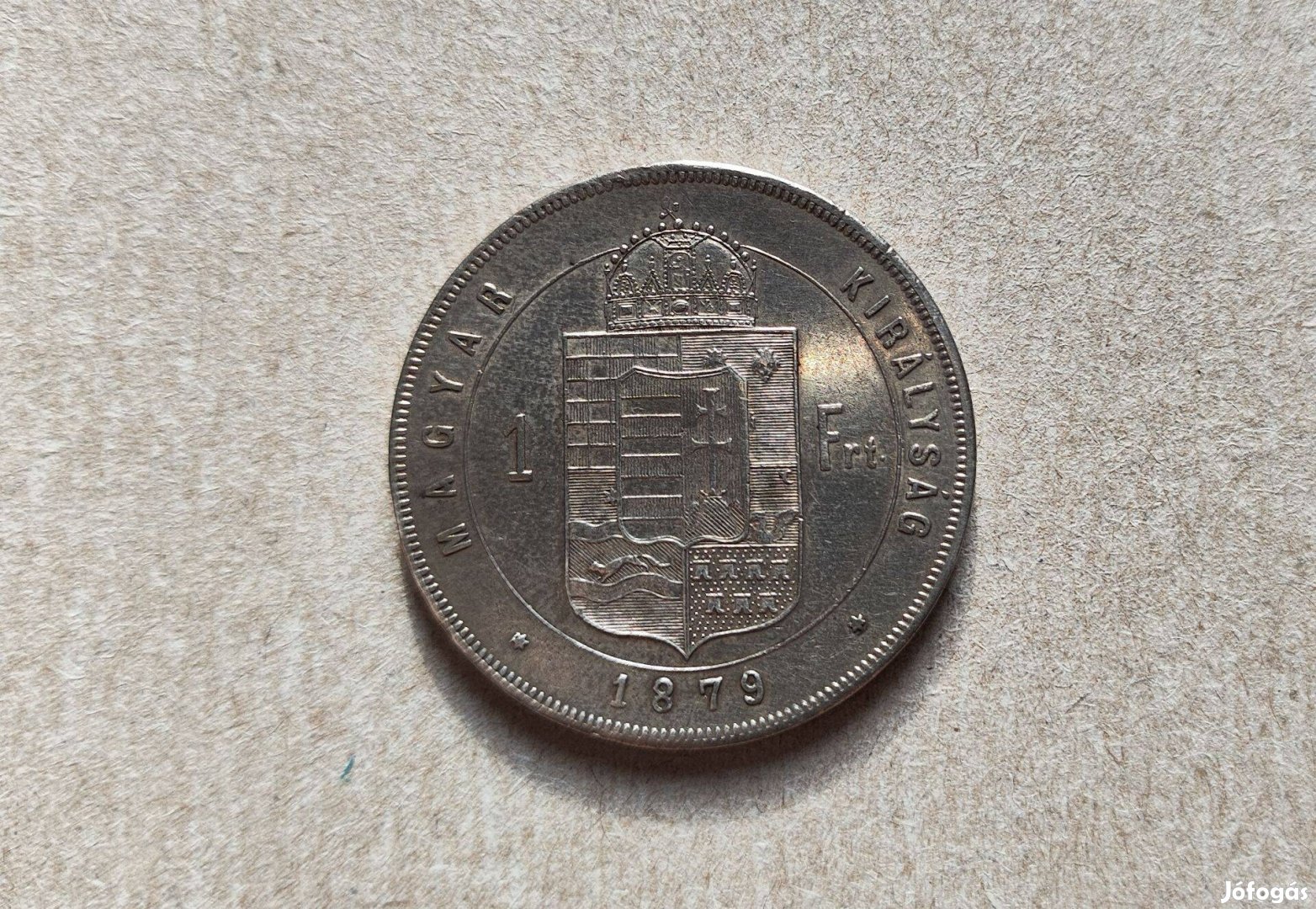 1879 KB 1 Forint ezüst érme