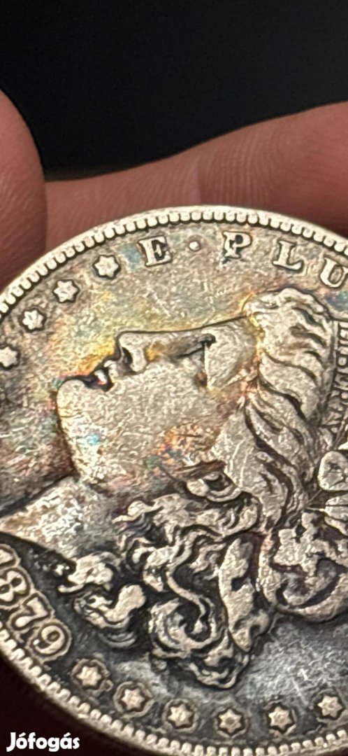 1879 USA Morgan Ezust Dollar erme.