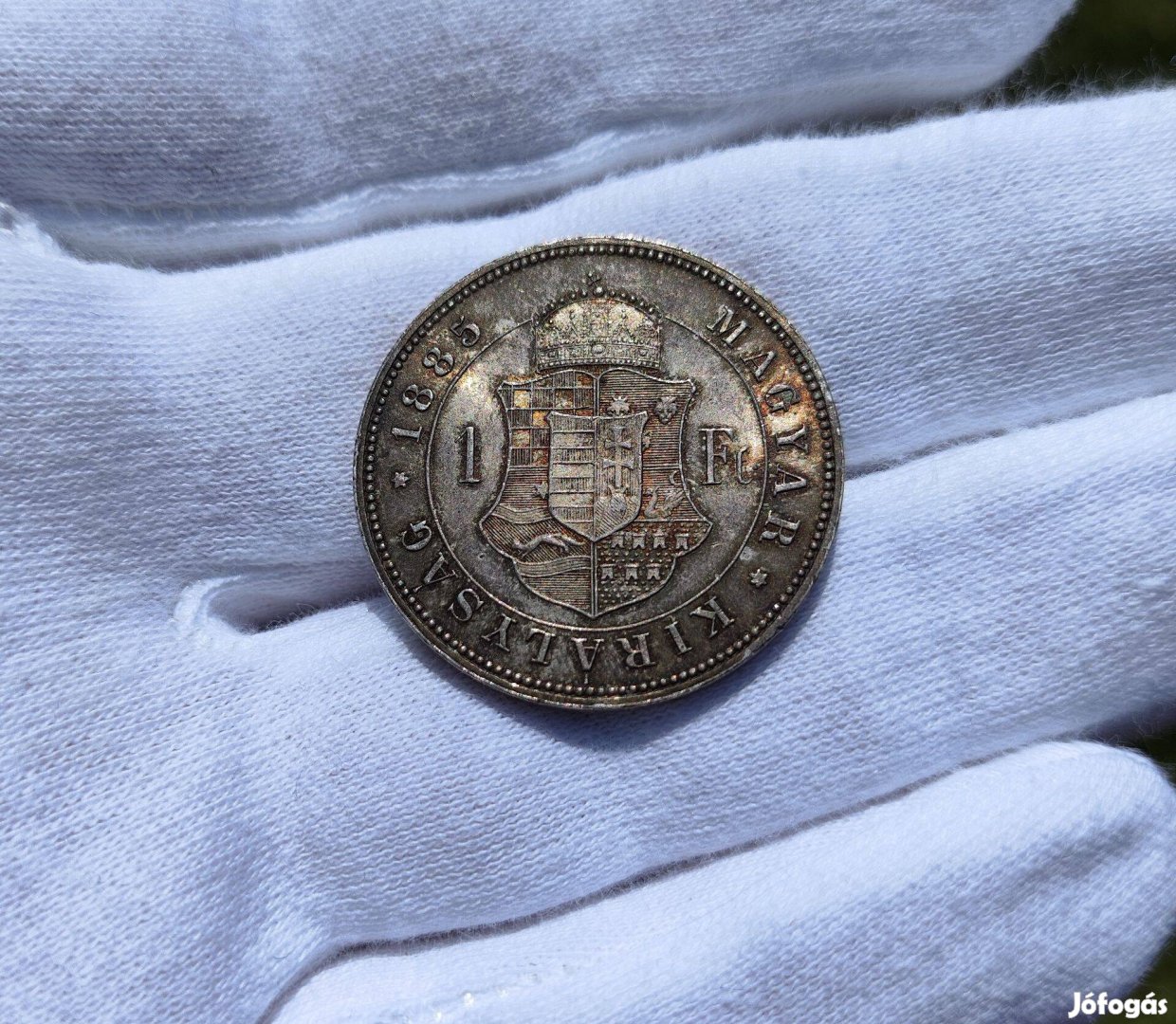 1885 KB 1 Forint ezüst érme
