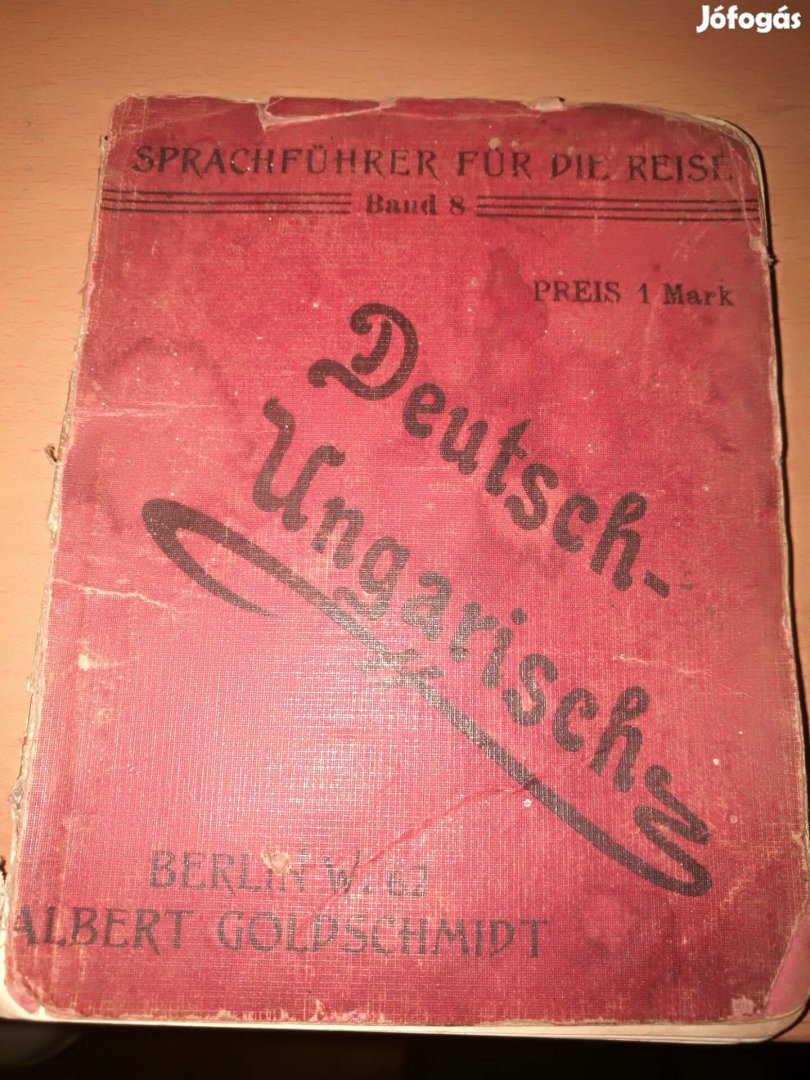 1898-as Az Eu.Által betiltott Német-Magyar szótár