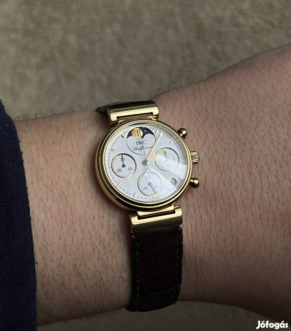 18K IWC Da Vinci Moonphase 29mm Chronograph Karóra