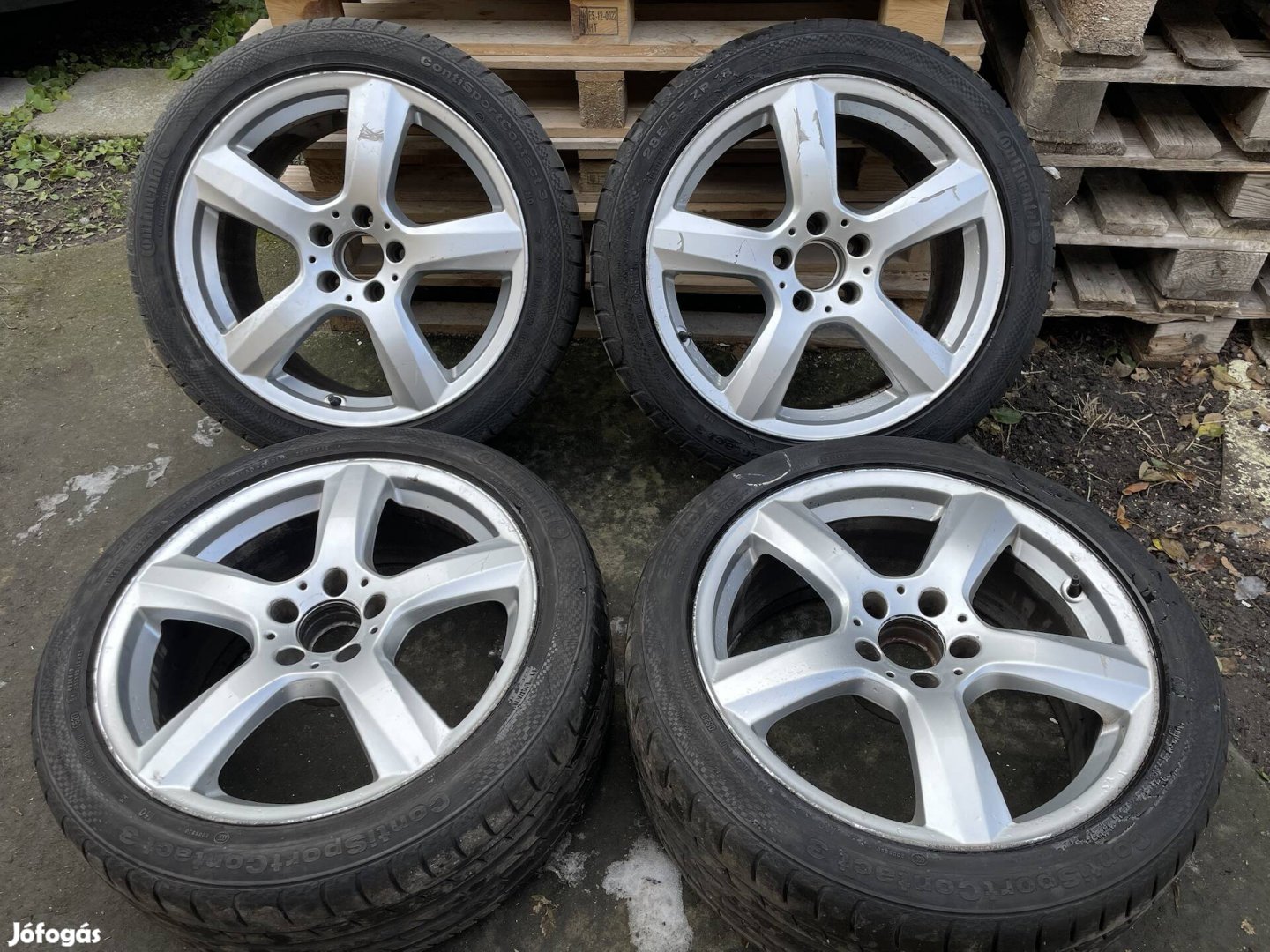 18 18" 5x112 Mercedes gyári 2 széles alufelni felni tpms szenzor