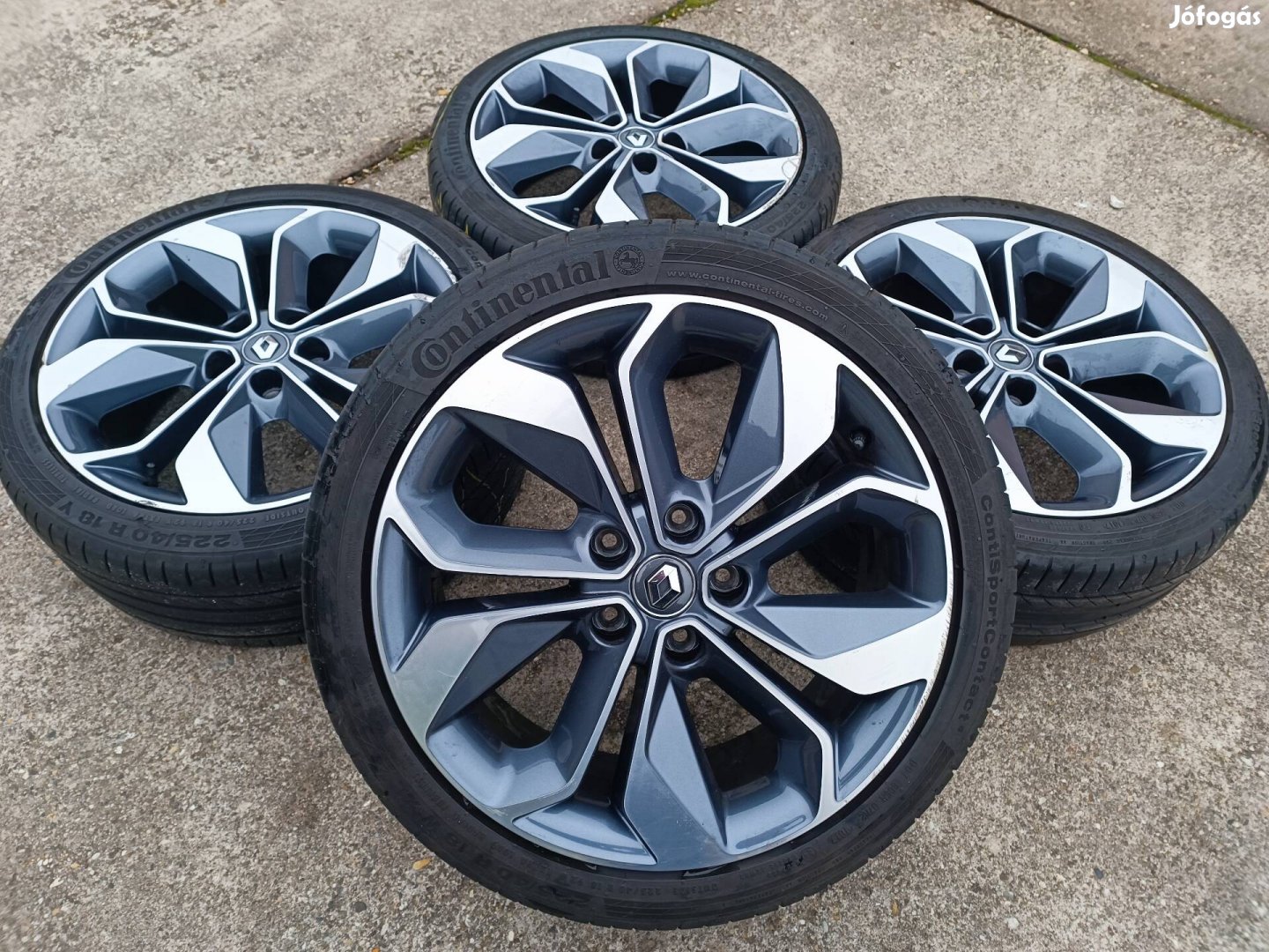 18 18" Gyári Renault alufelni 5*114,3 gumikkal Renault Megane 5*114,3