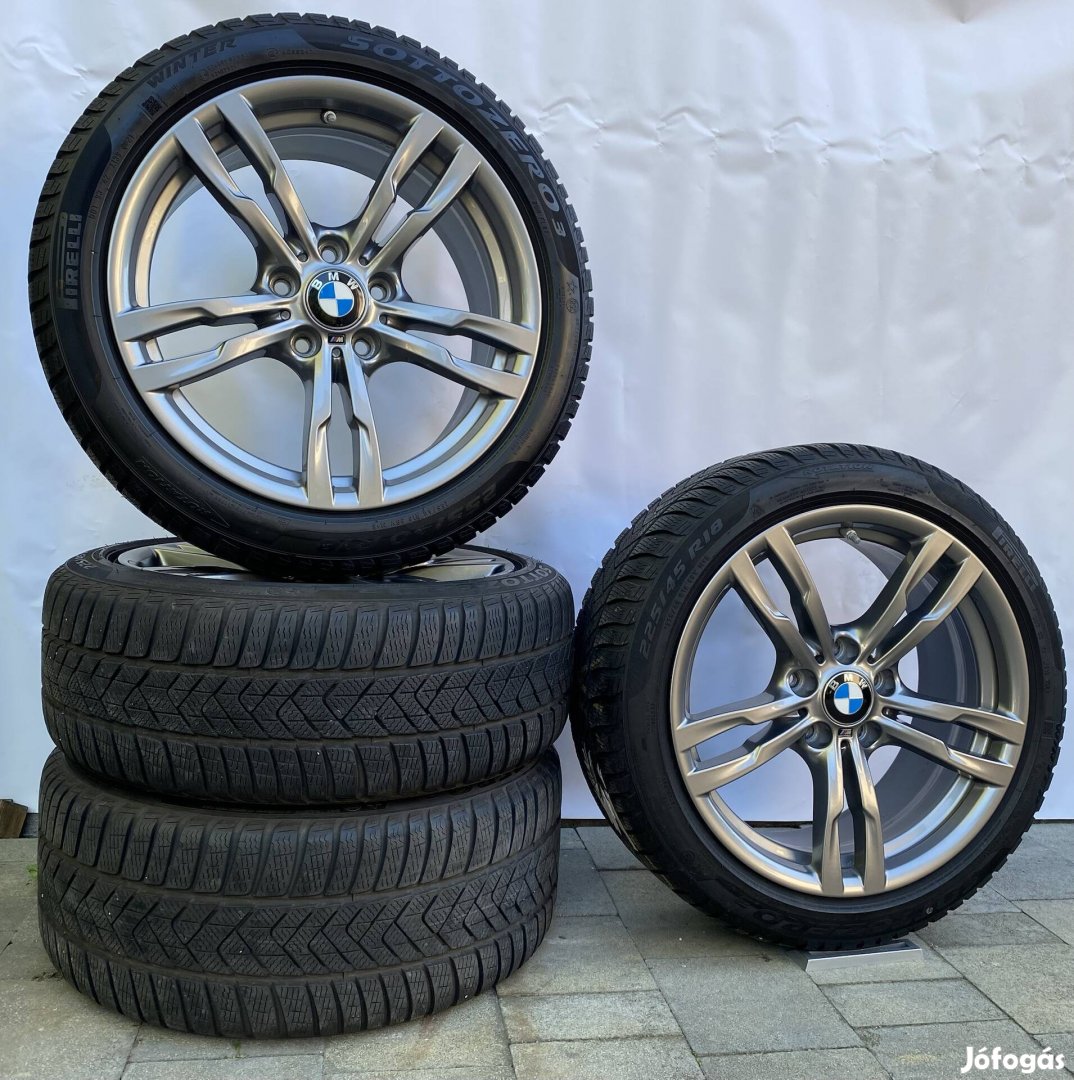 18 BMW gyári F30 F31  F32 F33 F36 alufelni garnitúra téli gumikkal 