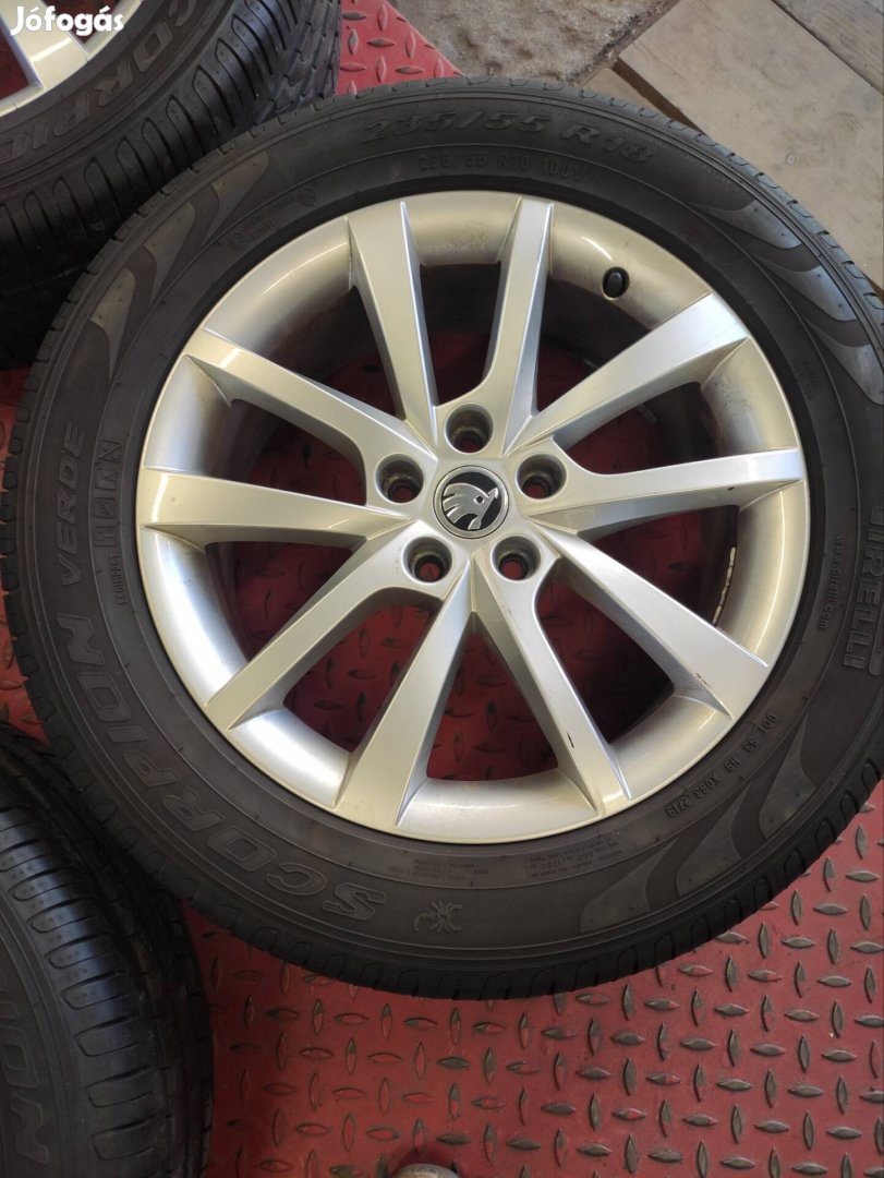 18" 18 5x112 Skoda kodiaq 235/55r18 nyári 178eft/4db