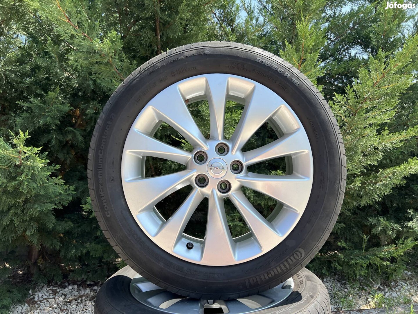 18" 5x105 gyári Opel alufelni nyárigumikkal!
