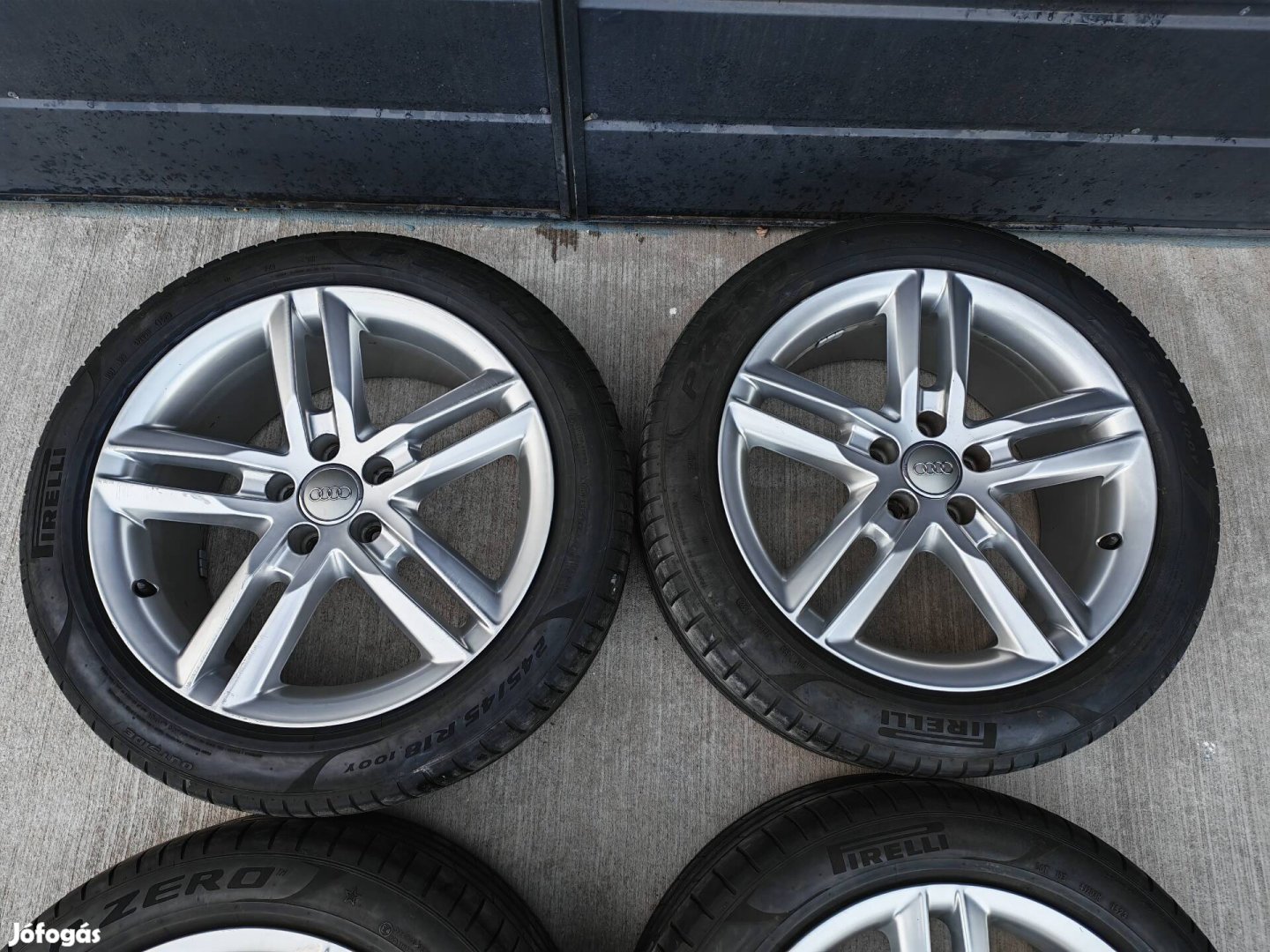 18" 5x112 Audi gyári alufelni szett nyárigumikkal!
