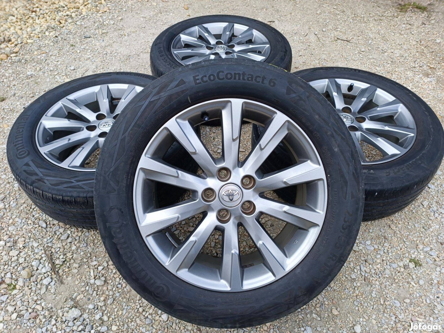 18" Gyári Toyota alufelni 5*114,3 Continental nyári gumik Rav4 XA40