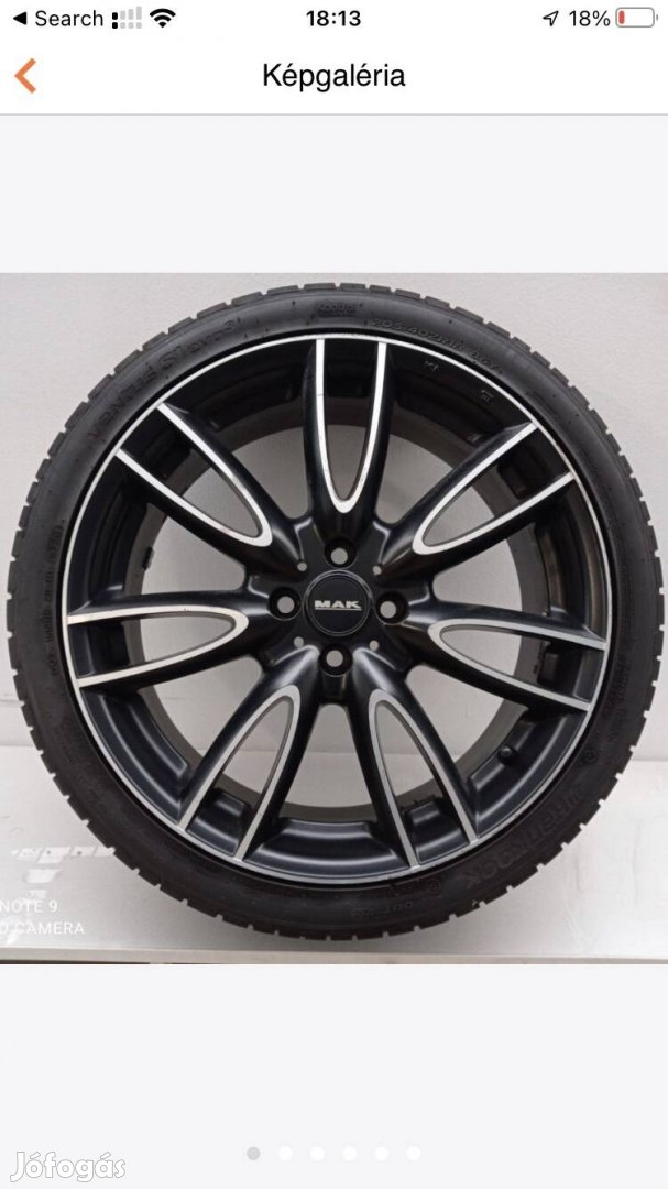 18" MAK alufelni 4x100, Hankook 205/40 R18 felni Mini