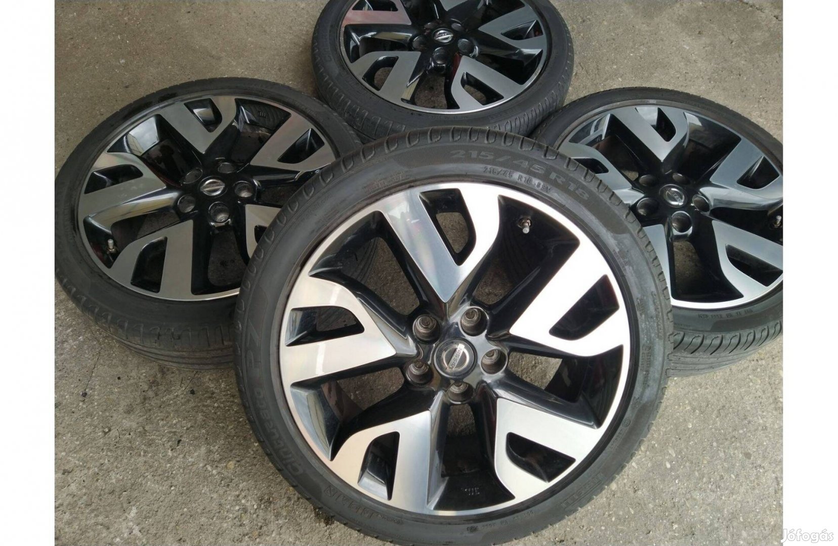 18" gyári Nissan Juke Pulsar Leaf alufelni Tpms szenzorokkal 5x114,3