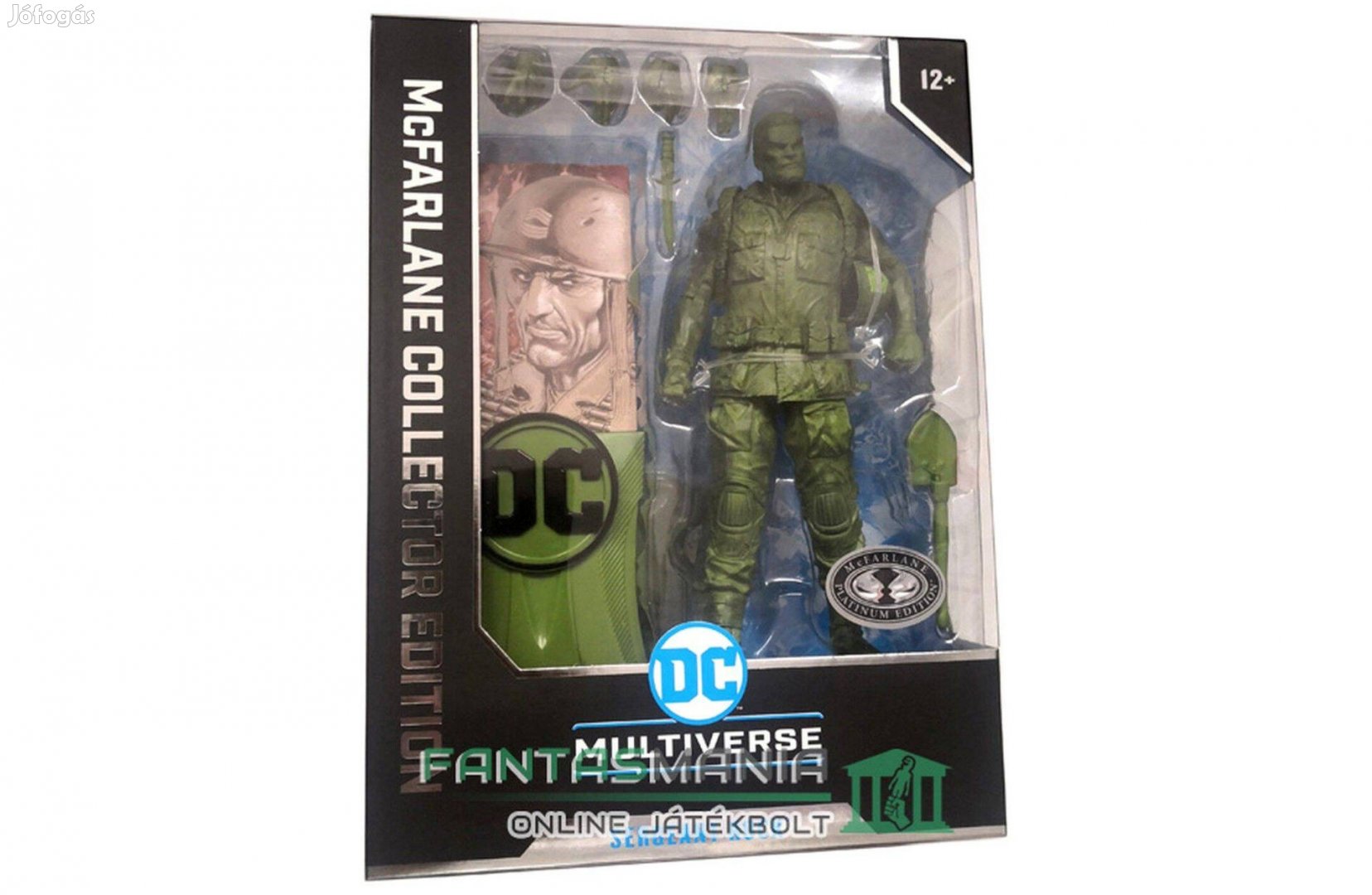 18 cm DC Multiverse Sergeant Rock katona figura Zöld Platinum Kiadás