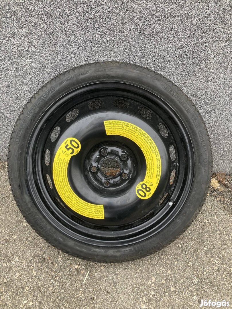 18 col 5x100 mankókerék pótkerék vw seat