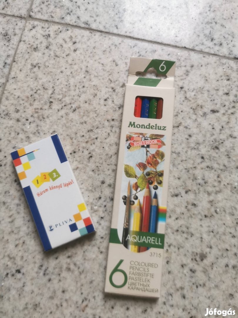 18 db Színes ceruza, új, bontatlan csomagolás