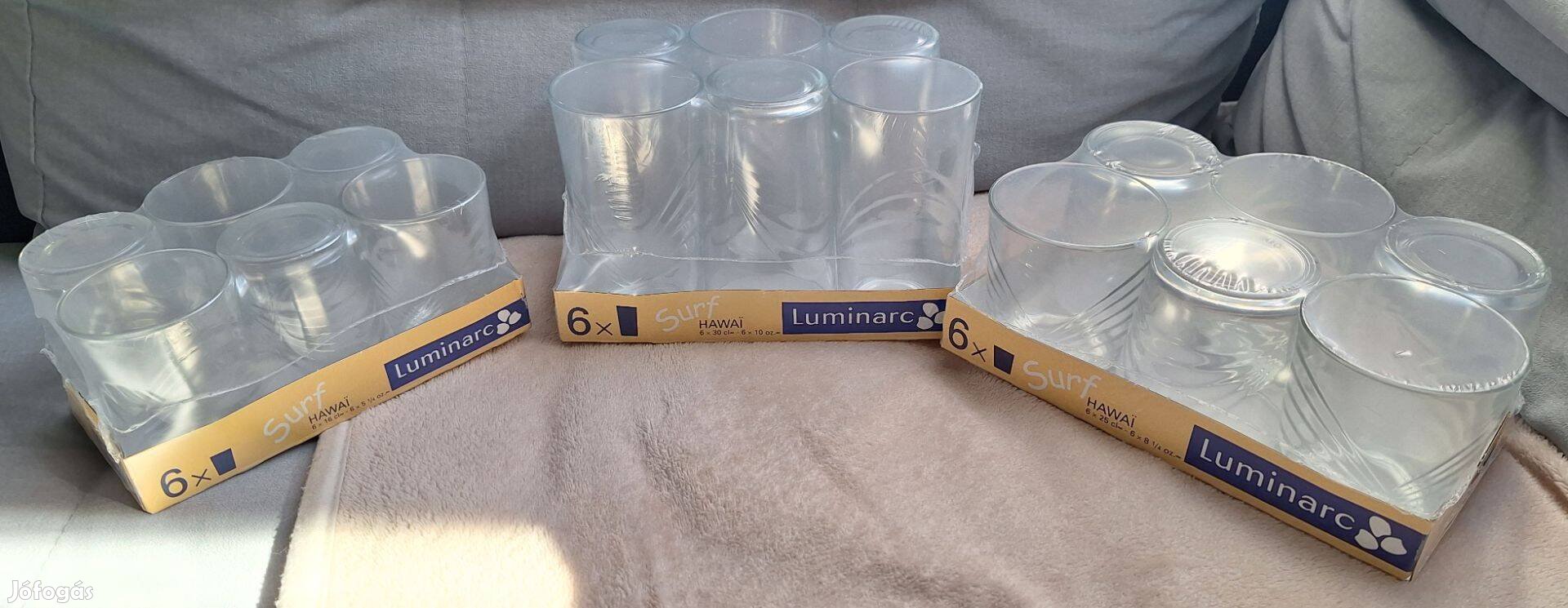 18 részes Luminarc pohár készlet