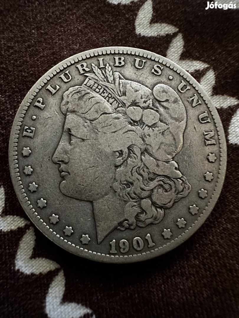 1901 S USA, Ezüst Morgan Dollár Ritkább - Eredeti