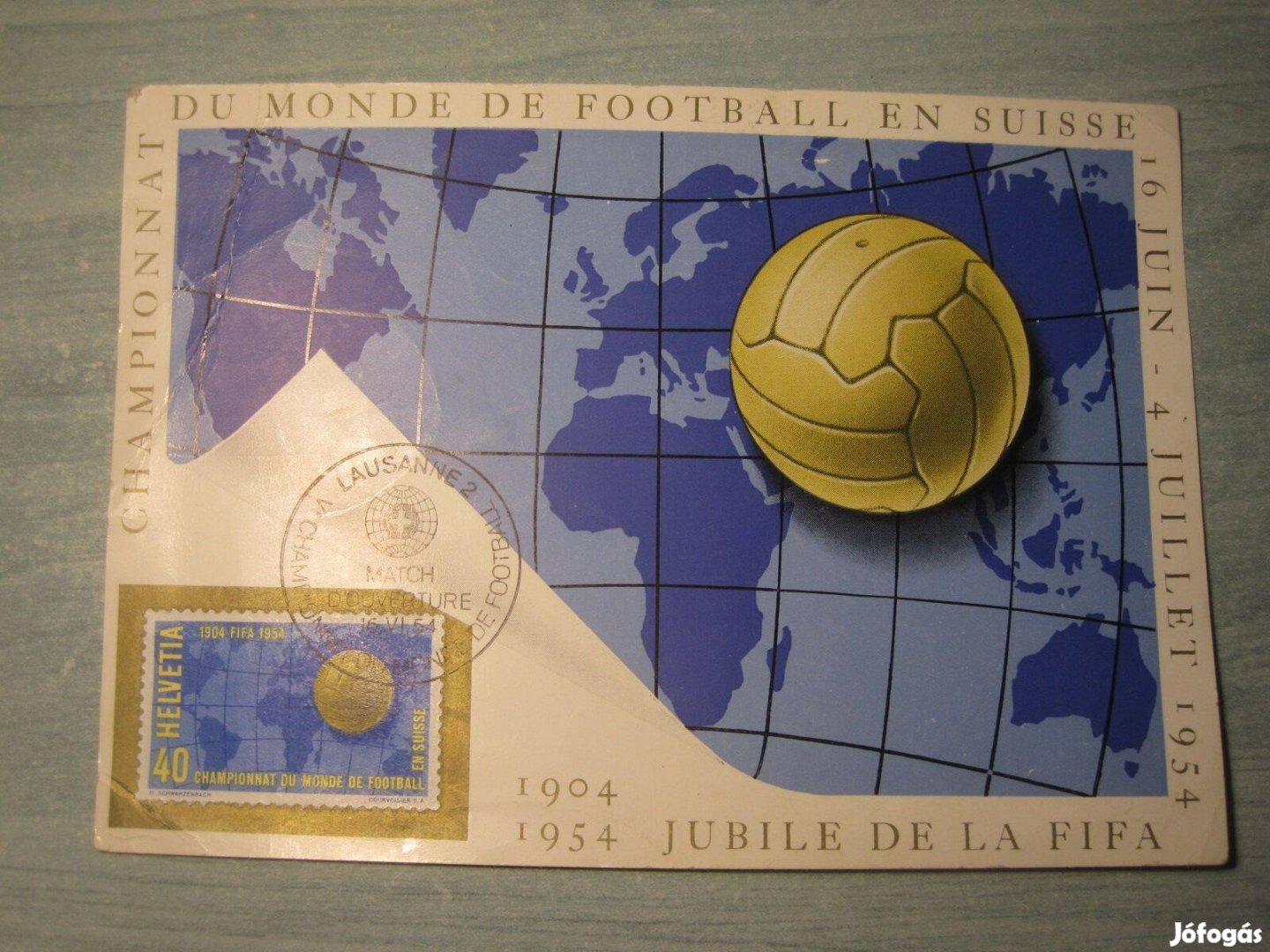 1904-1954jubile de la FIFA eredeti aláirásokkal