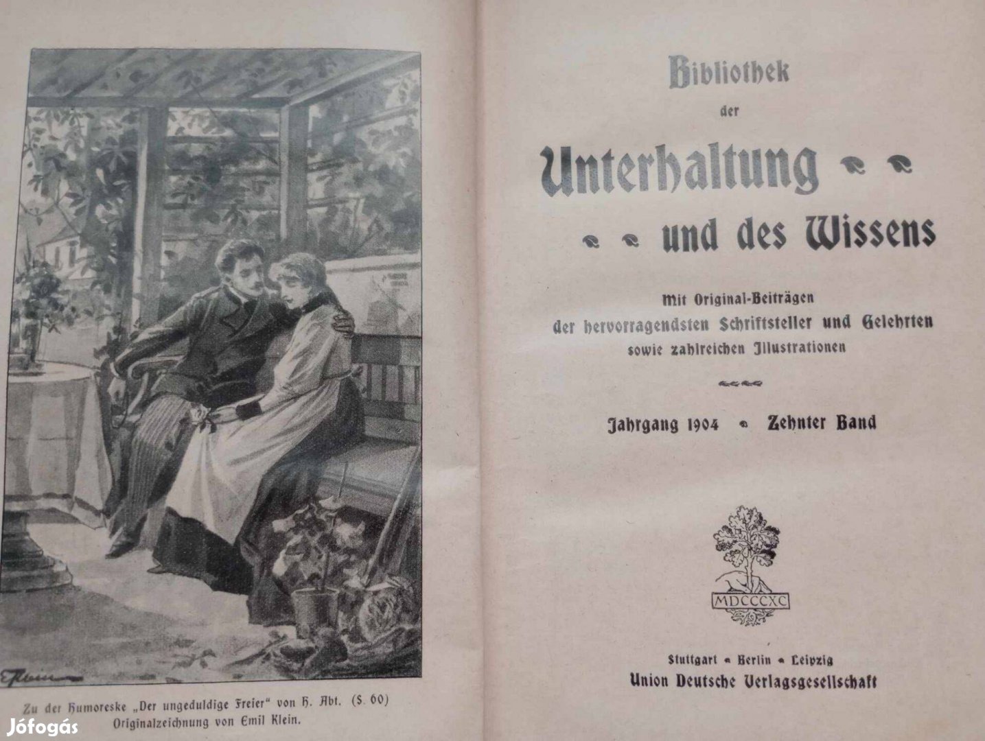 1904 Bibliothek der Unterhaltung und des Wissens (gót betűs)