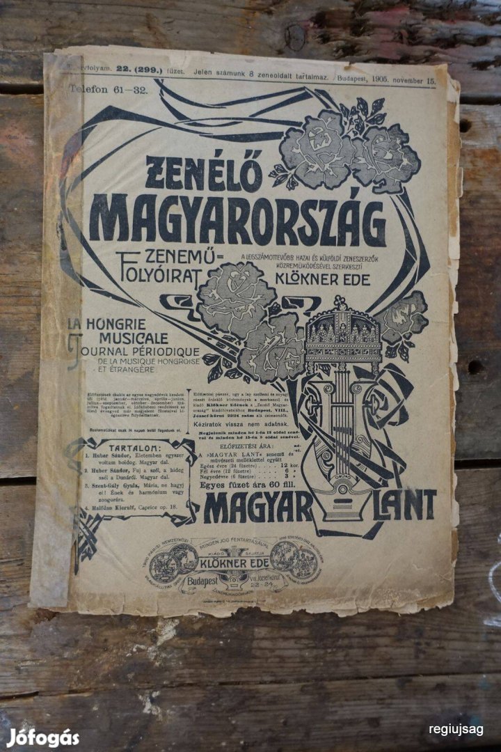 1905 november 15 / Zenélő Magyarország / Ssz.: 25536