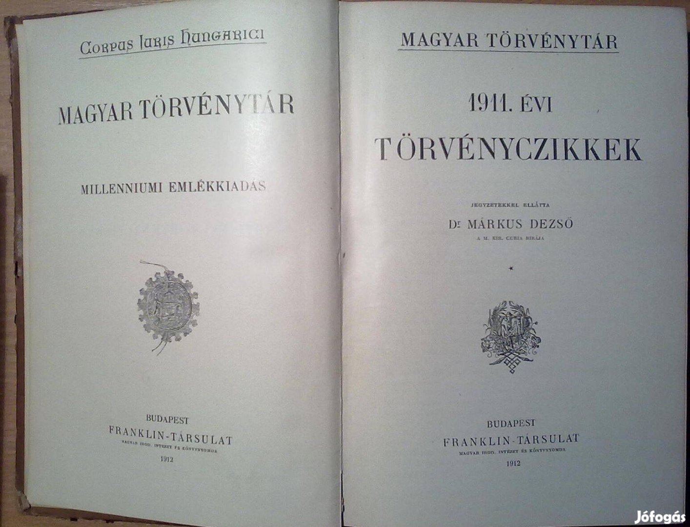 1911. évi törvényczikkek