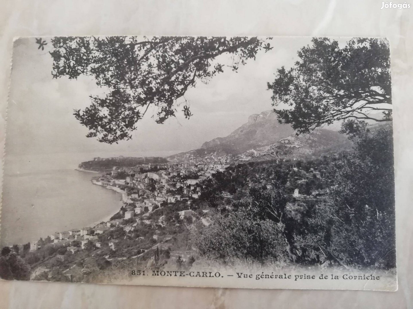 1912-es Monte-Carlo-i képeslap Budapestre cimezve