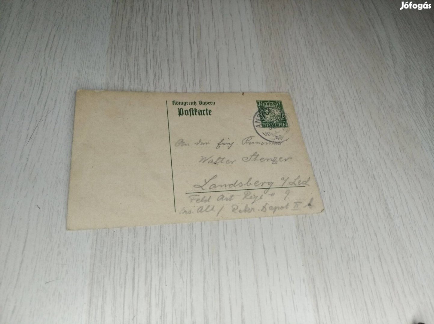 1915-ös I. Világháborús Katonai Képeslap