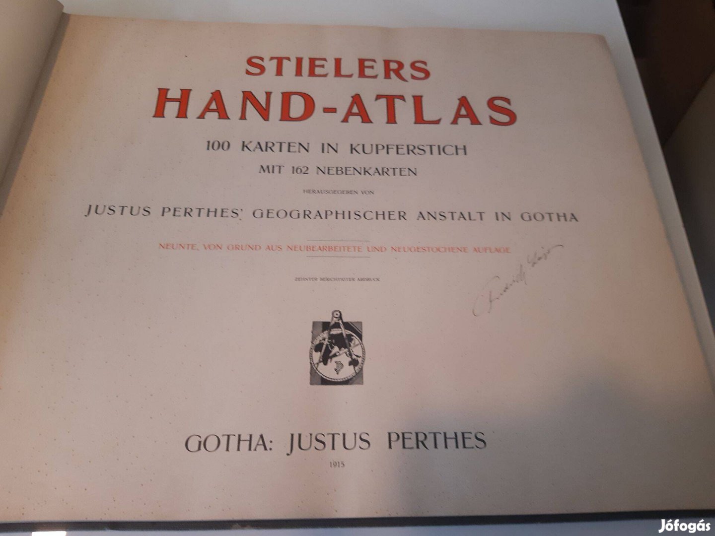1915-ös kézi atlasz eladó