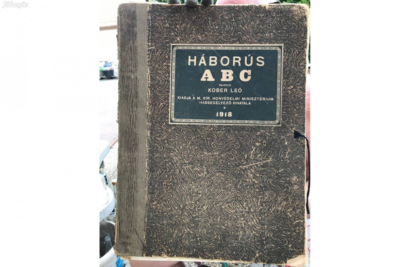 1918. Kober Leó Háborús ABC 31 tollrajz Nagyon Ritka,Posta