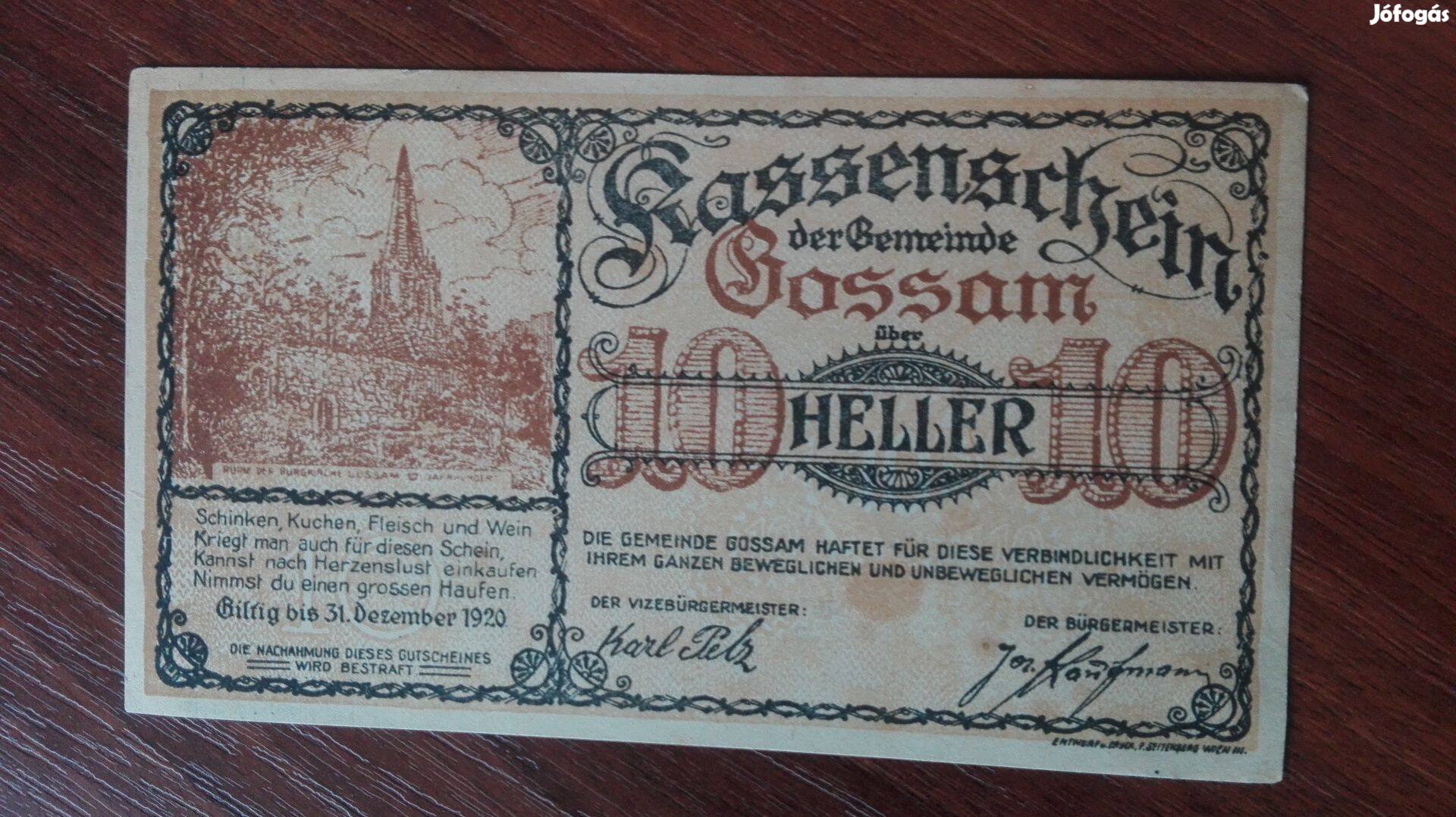 1920-as Osztrák 10 Heller