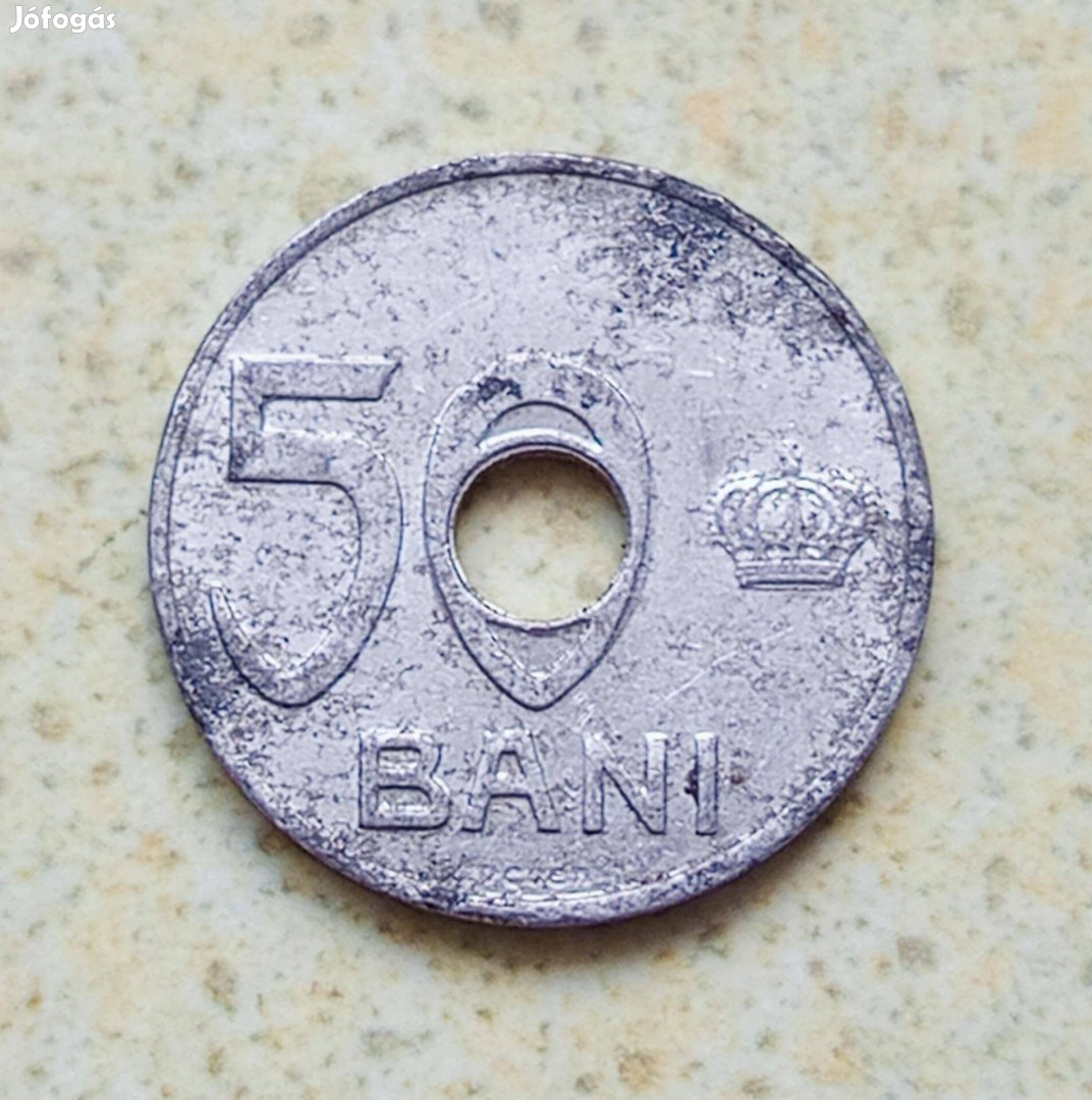 1921 Románia 50 Bani Ritka Érme