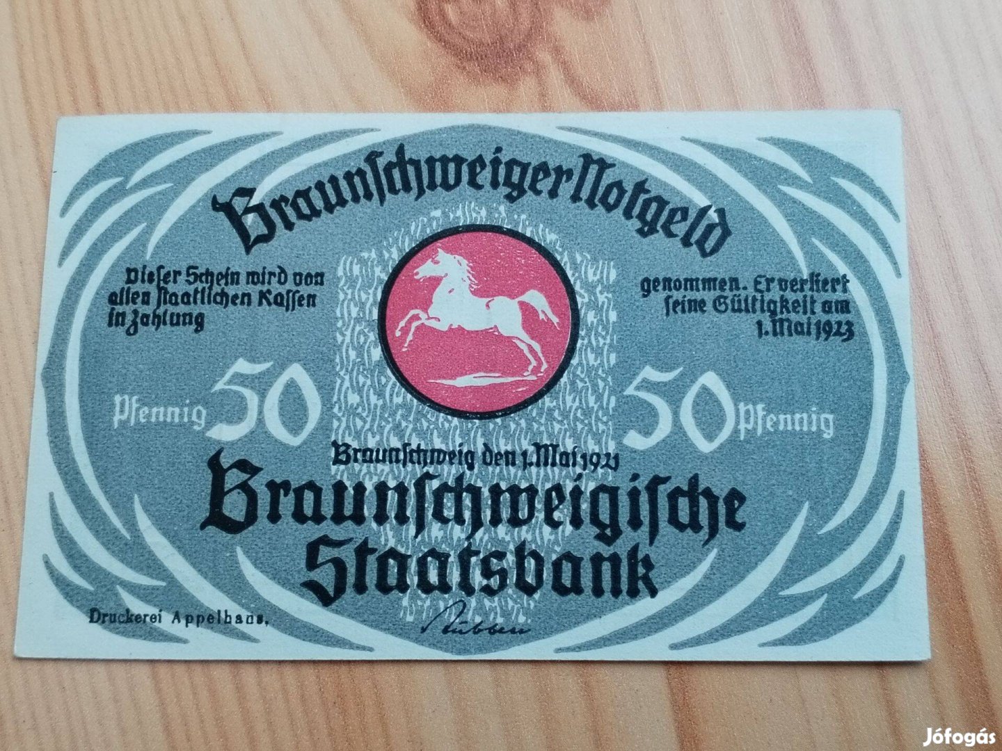 1921-es Német Német városi szügségpénz 50 Pf