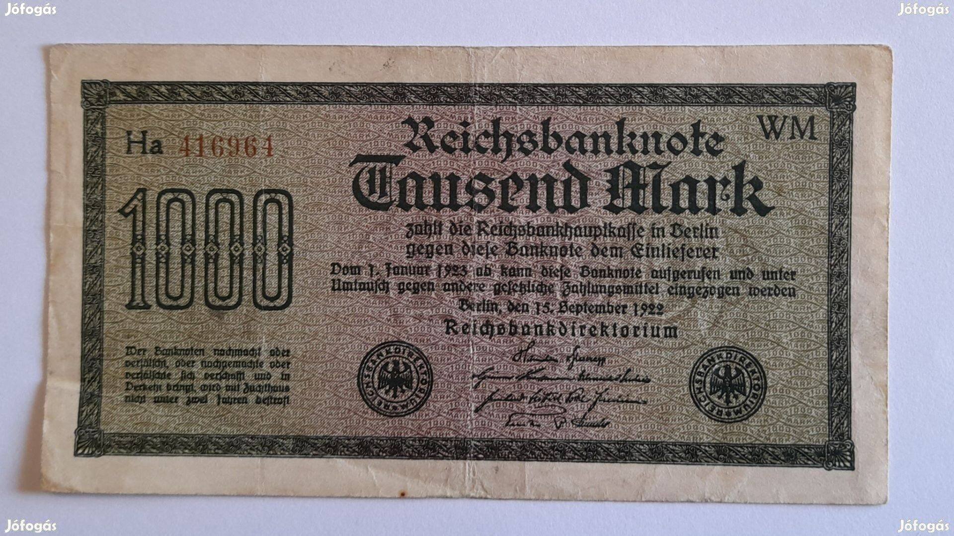 1922 / 1000 Márka Németország (2)