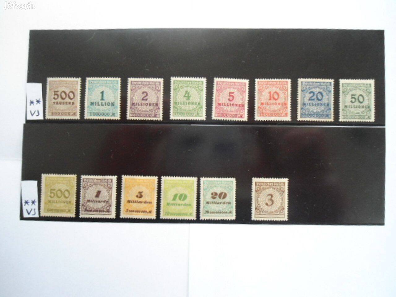 1923.German inflation stamps for sale