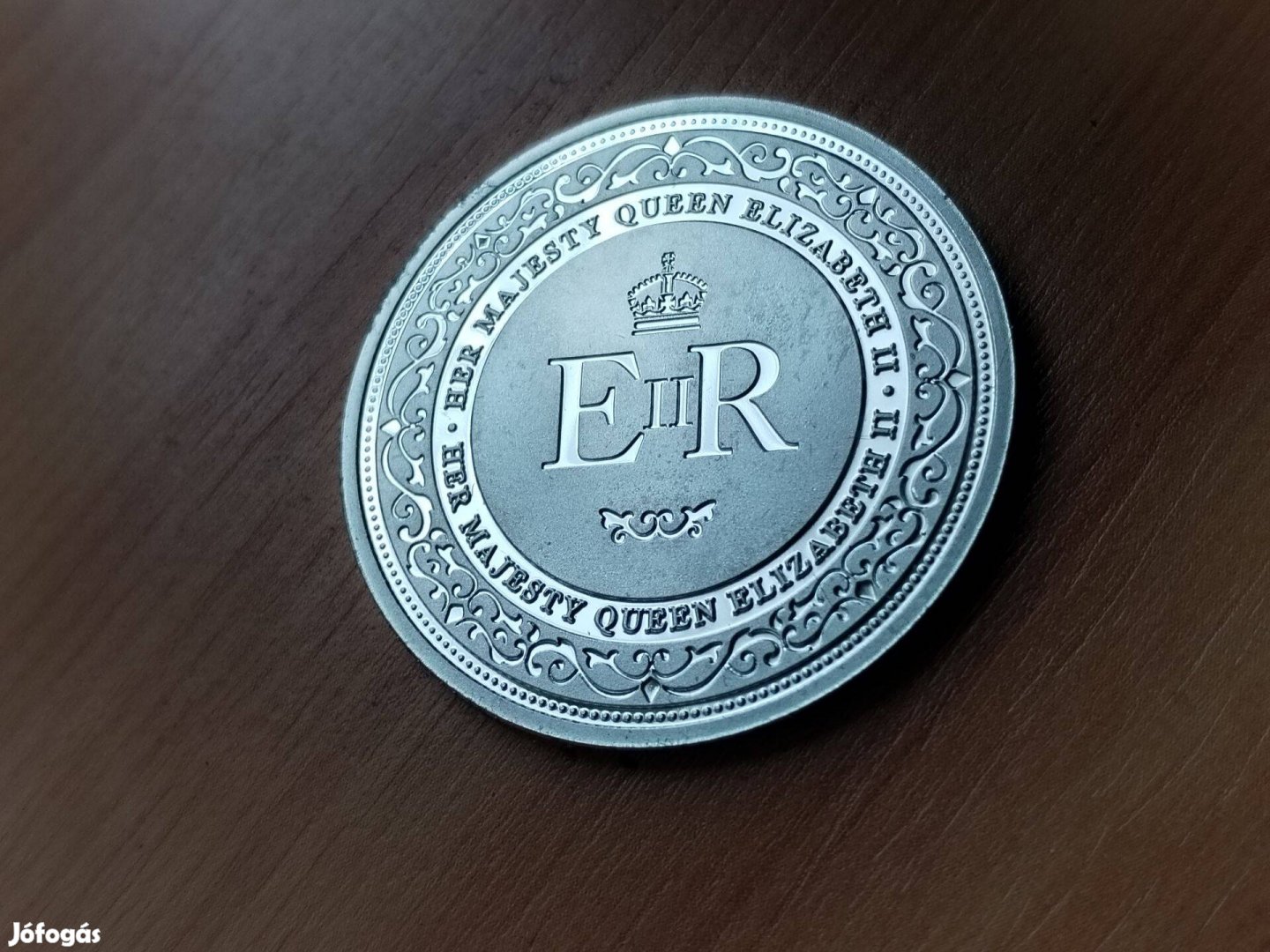 1926-2022 Ezüstözöt emlékérem II. Erzsébet Angol Királynő