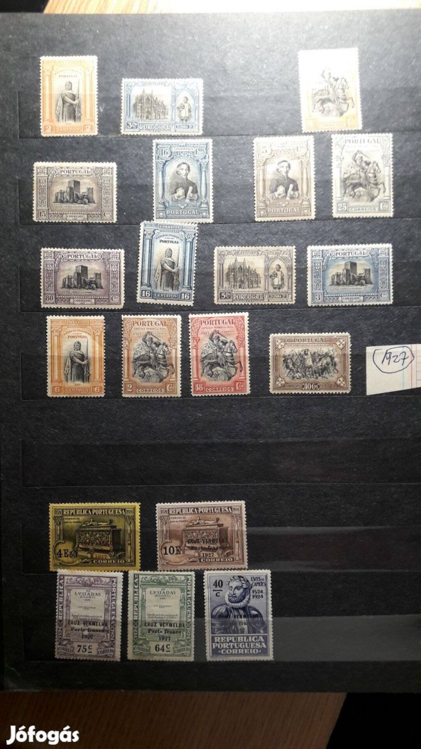 1927.Portugal old stamps sale.100 Euró