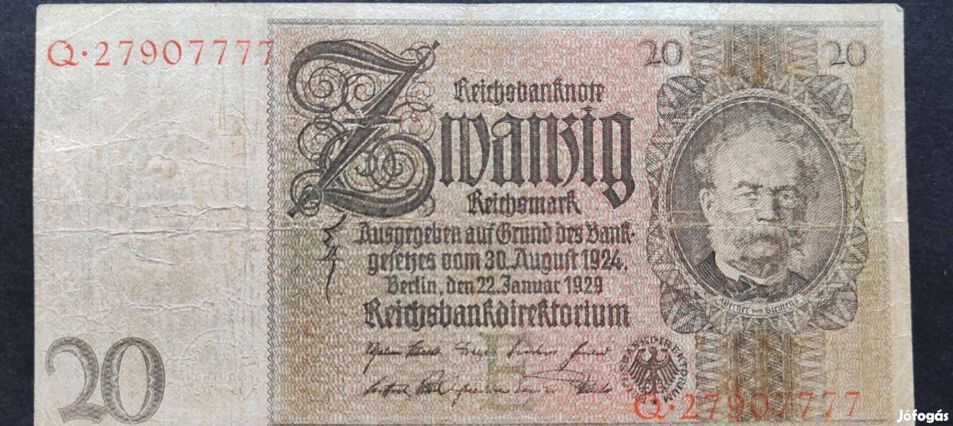 1929 / 20 Márka Németország