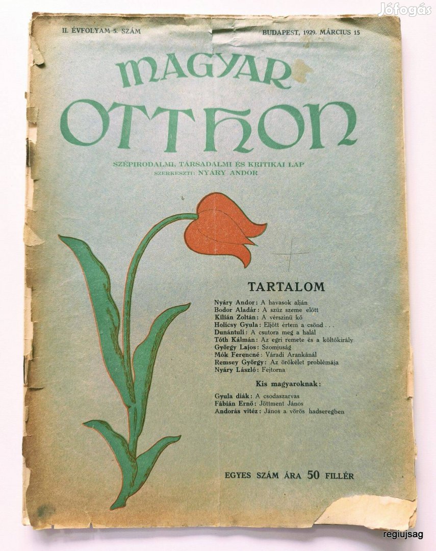 1929 március 15 / magyar Otthon / Újság - Magyar / Ssz.: 27837